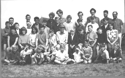 Staff and boys on the 2nd 1964 camp